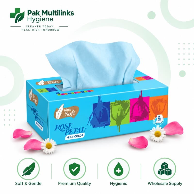 Rose Petal Multicolor Tissues