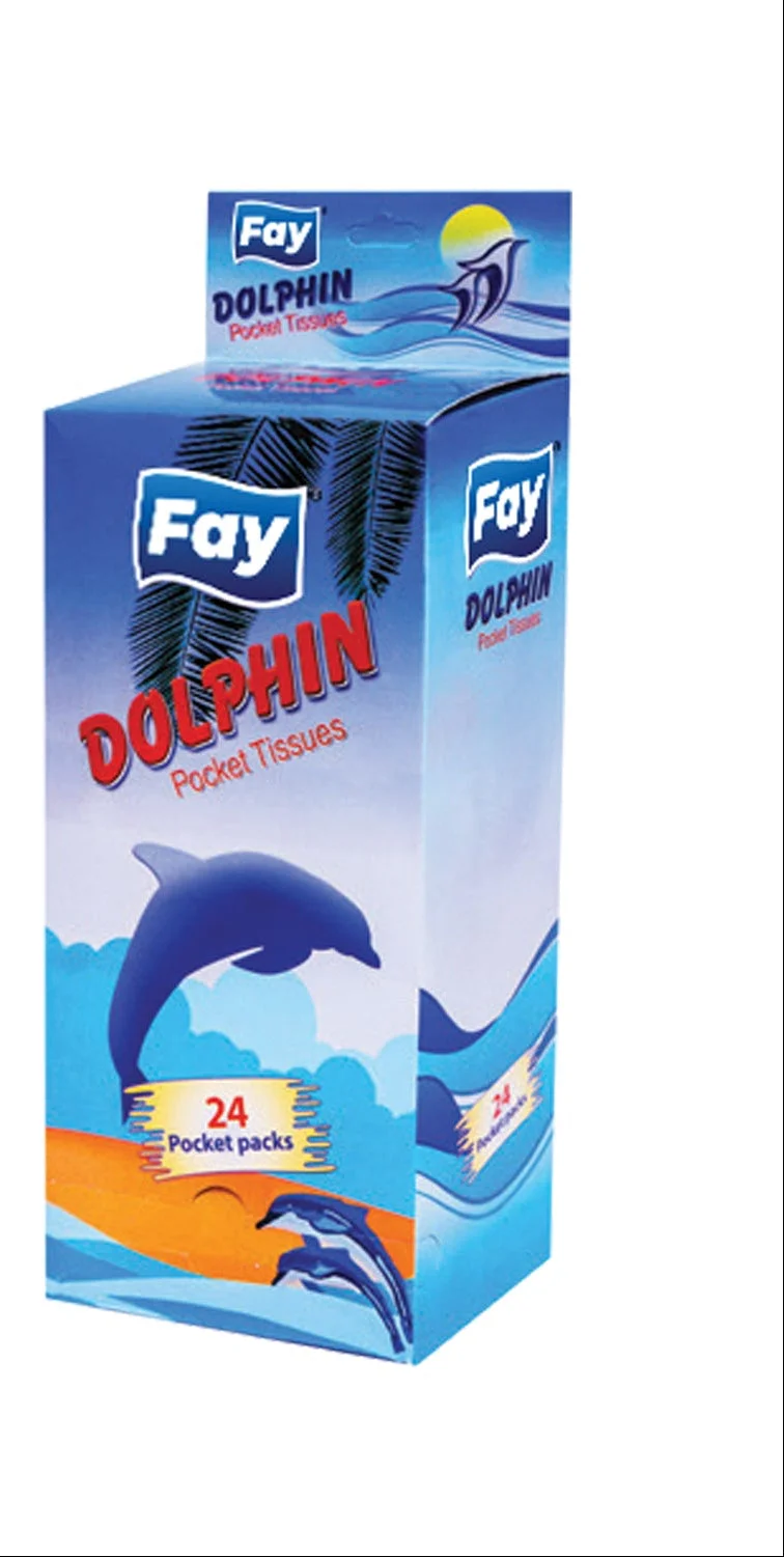Fay Dolphin Pocket Tissues 24 Pack
