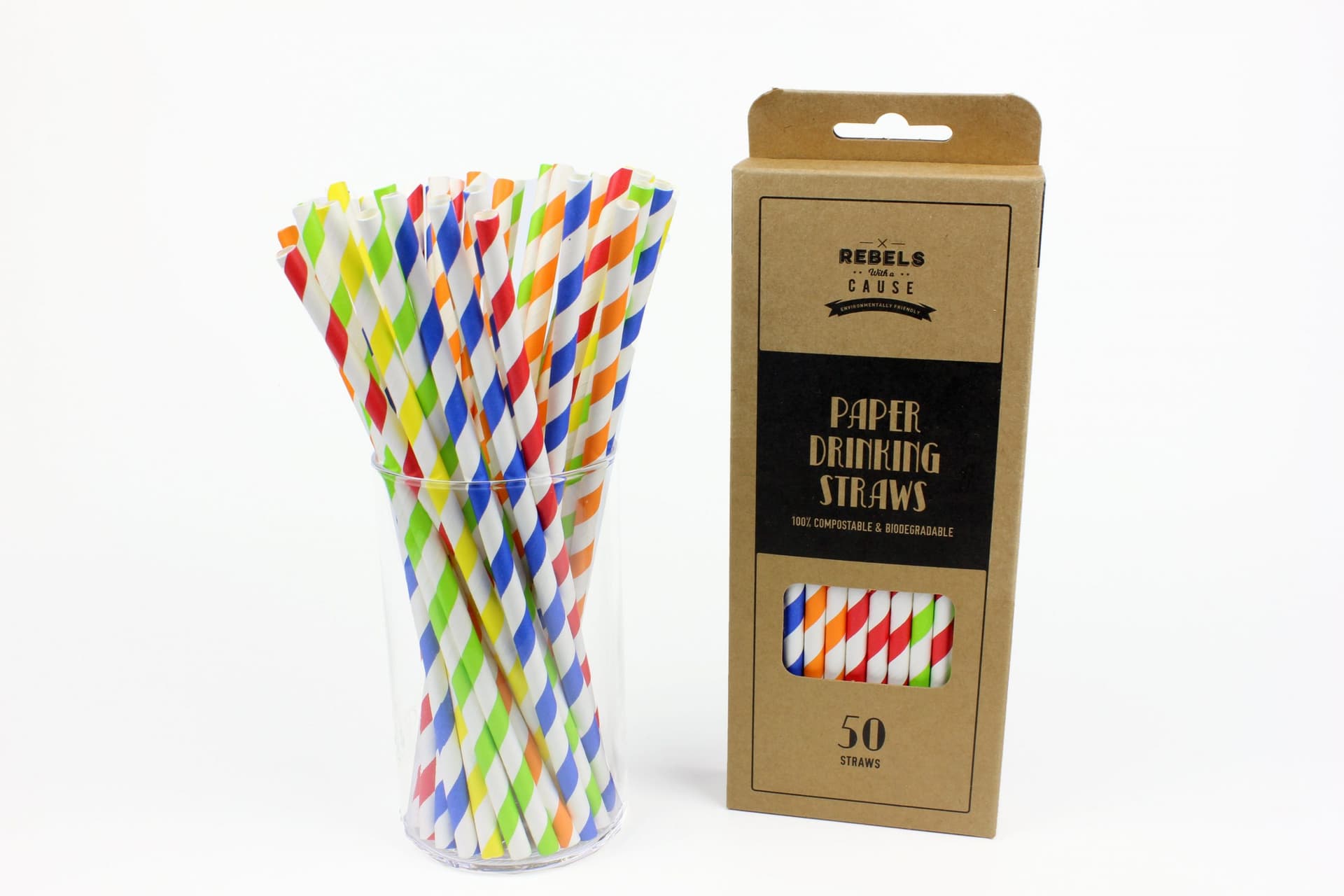 Paper Drinking Straws 50 Pack