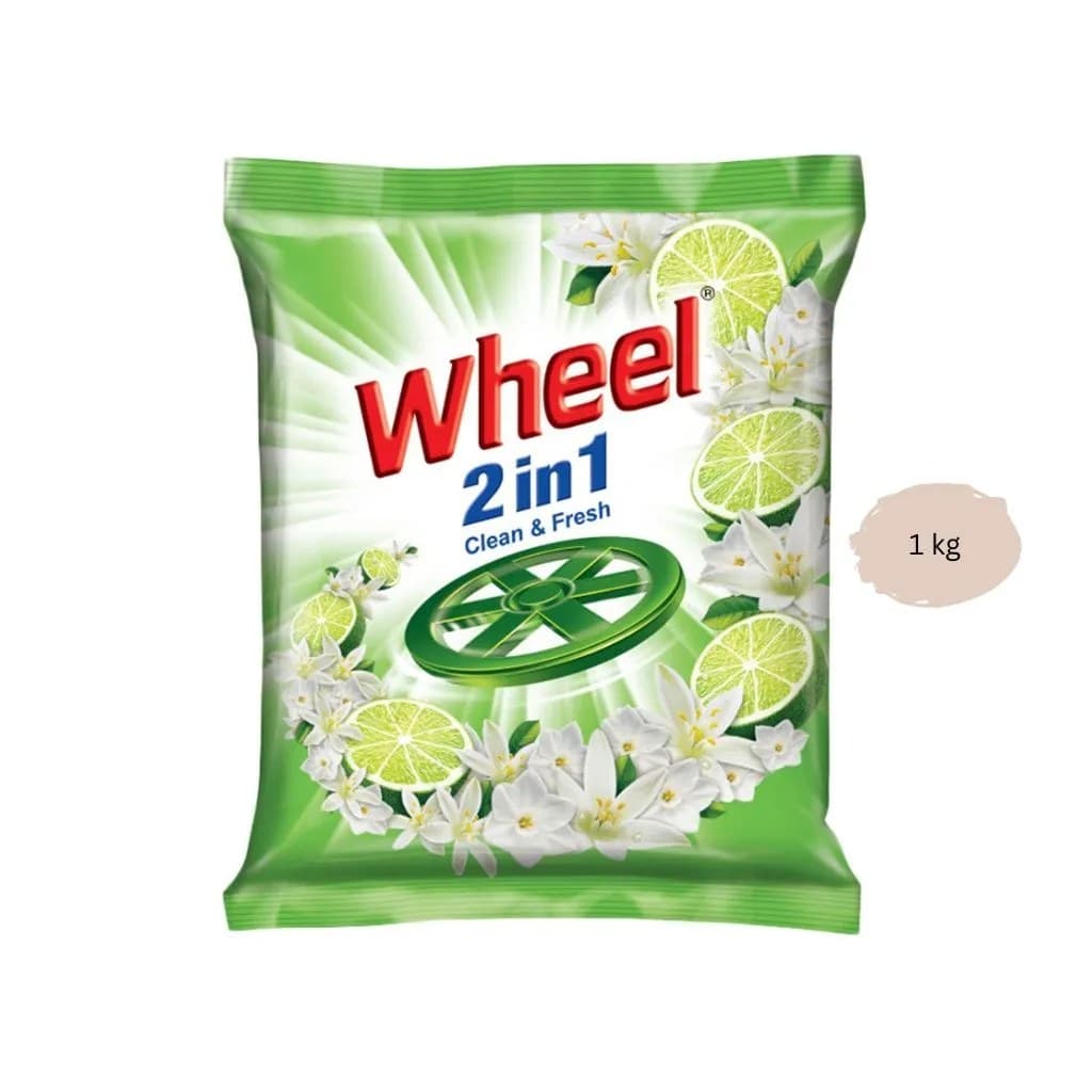 Wheel 2 in 1 Detergent Powder 1kg