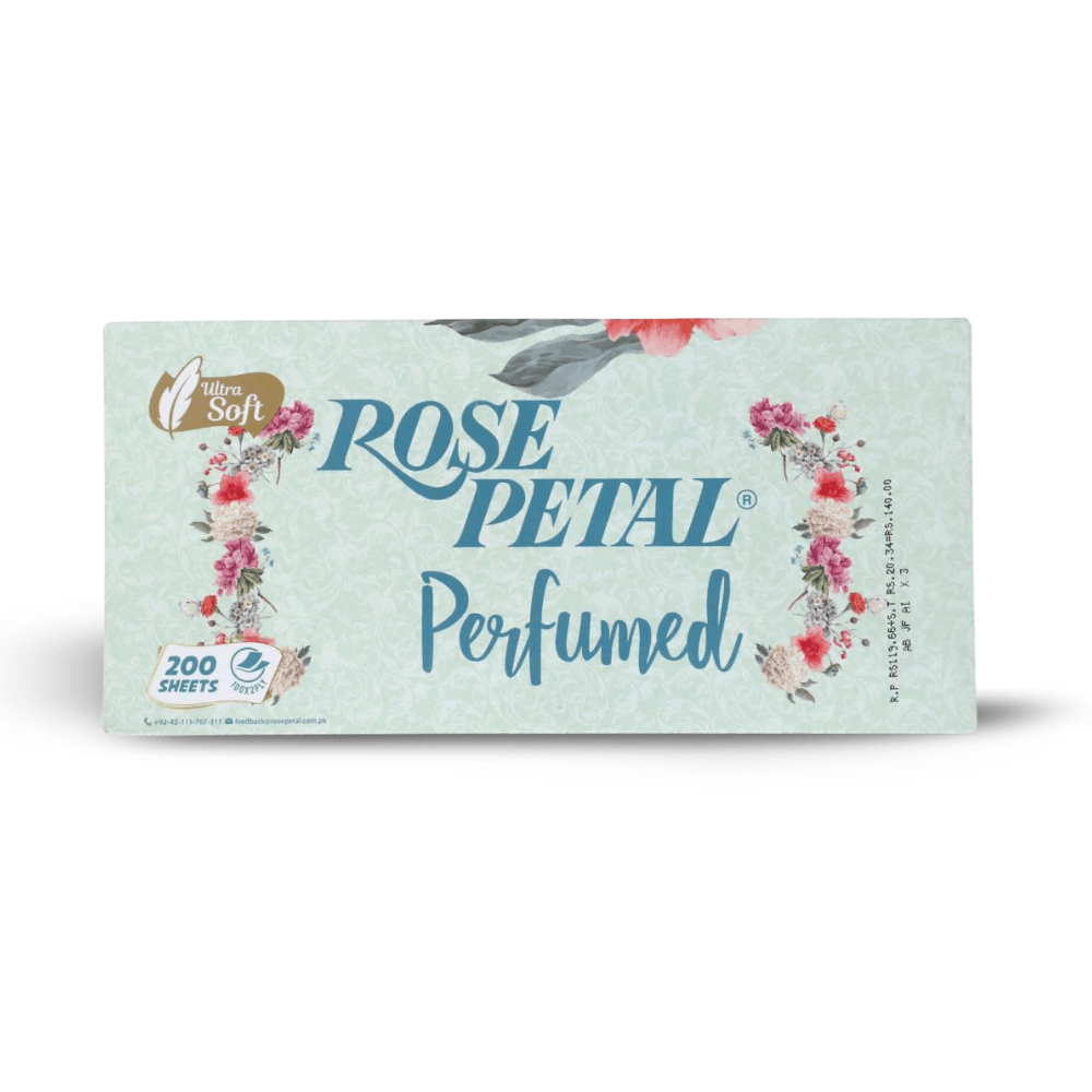 Rose Petal Perfumed Tissues 200 Sheets