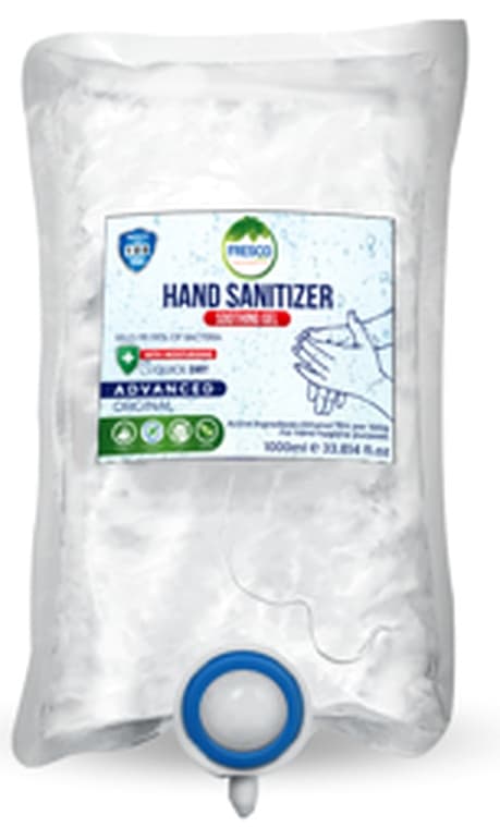 FRESCO Hand Sanitizer Gel 1000ml Pouch Acitve Ingredients Ethanol 70% 16/Pouch per Carton – buy online in Pakistan at best wholesale price | Pak Multilinks