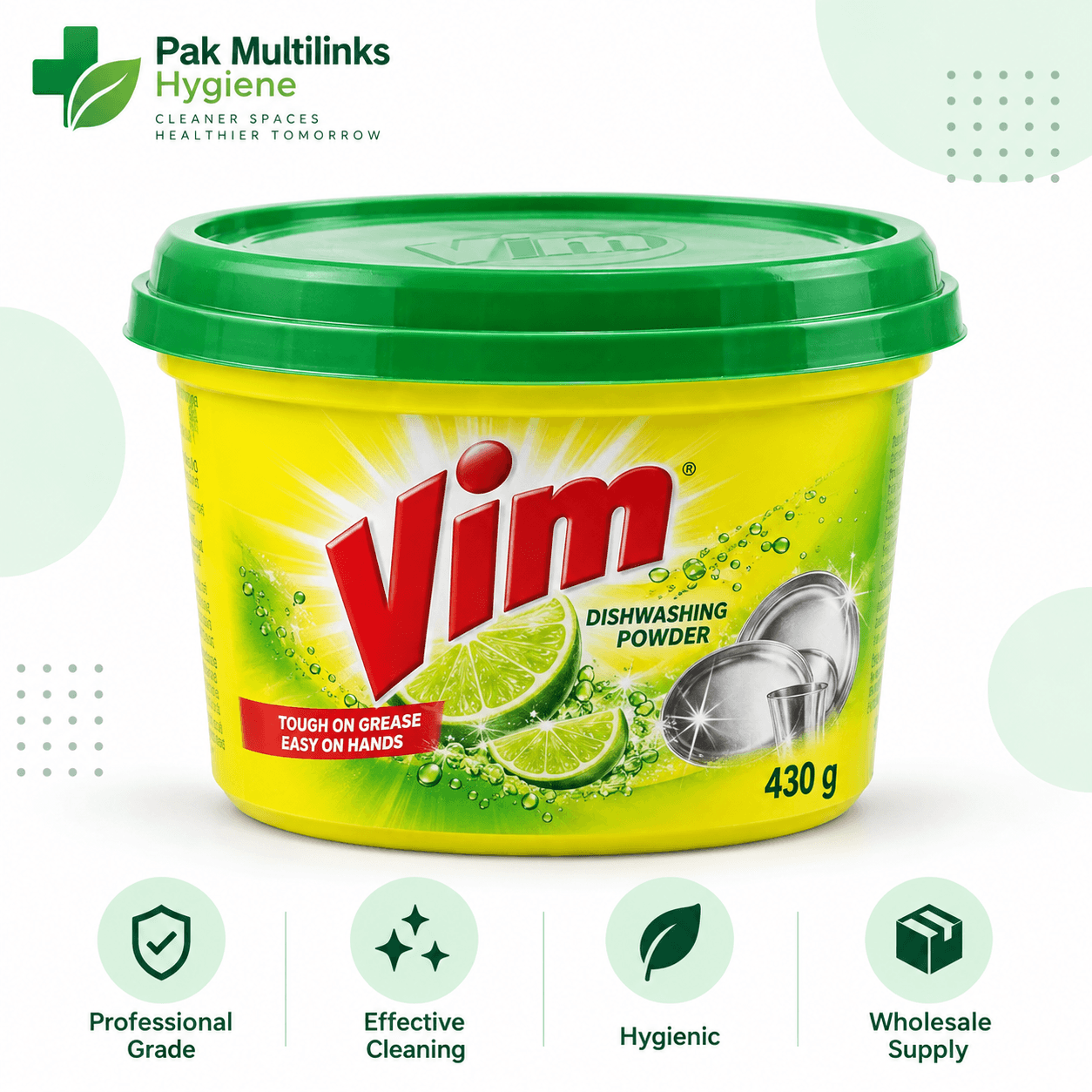 Vim Dishwashing Powder 430g – buy online in Pakistan, best price