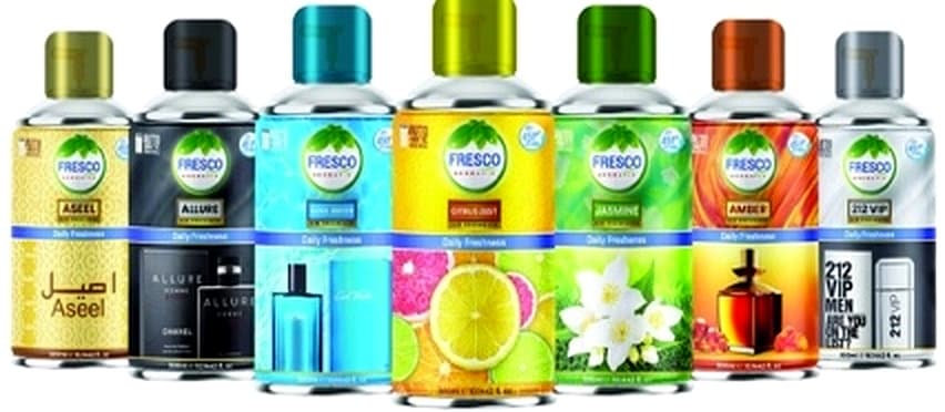 FRESCO Air Freshener Aerosol 300ml PREMIUM QUALITY FRAGRANCE For Auto Dispenser Use 3000-Sprays 14-Different Fragrances – buy online in Pakistan at best wholesa