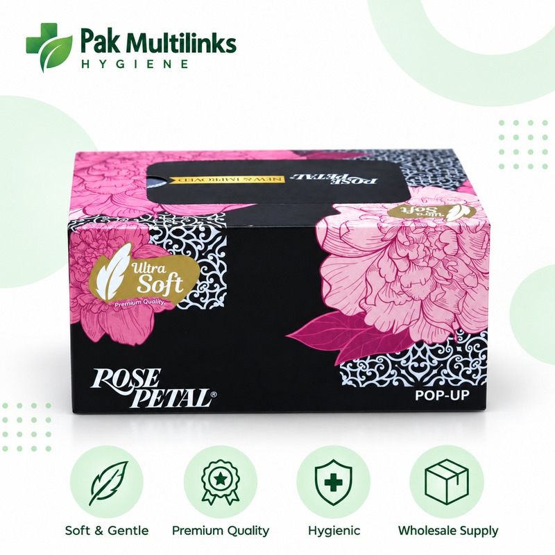 Rose Petal Pop-Up Tissues Ultra Soft
