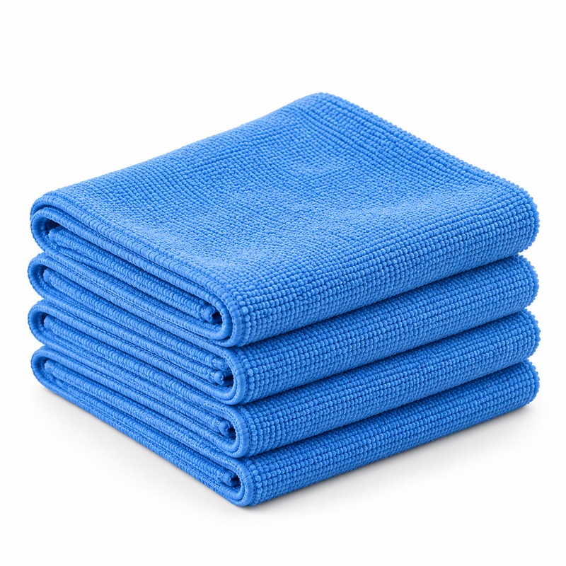 Blue Microfiber Cloths