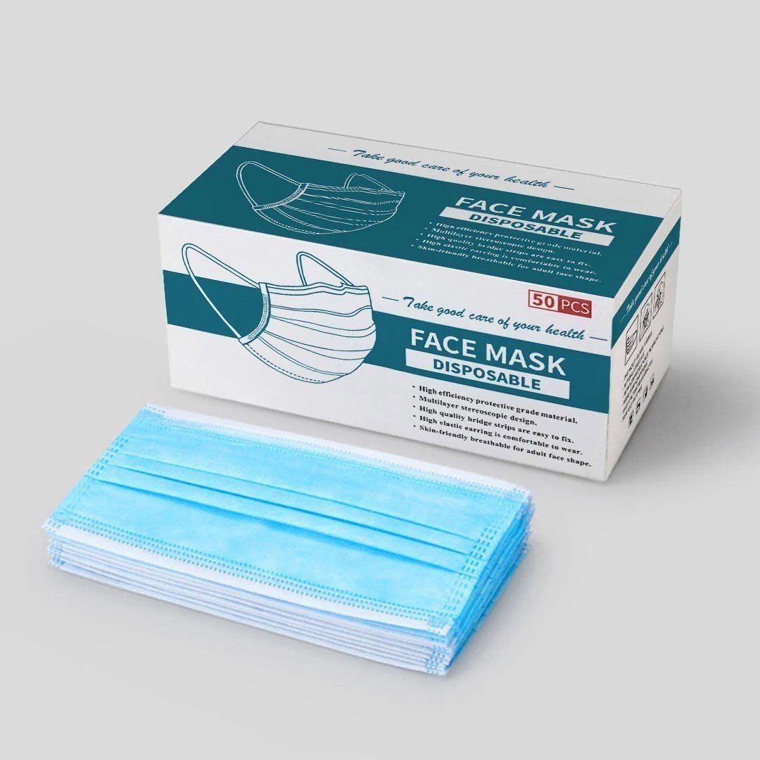 Germi Cure 3-Ply Protective Face Mask (50 Pcs Box)