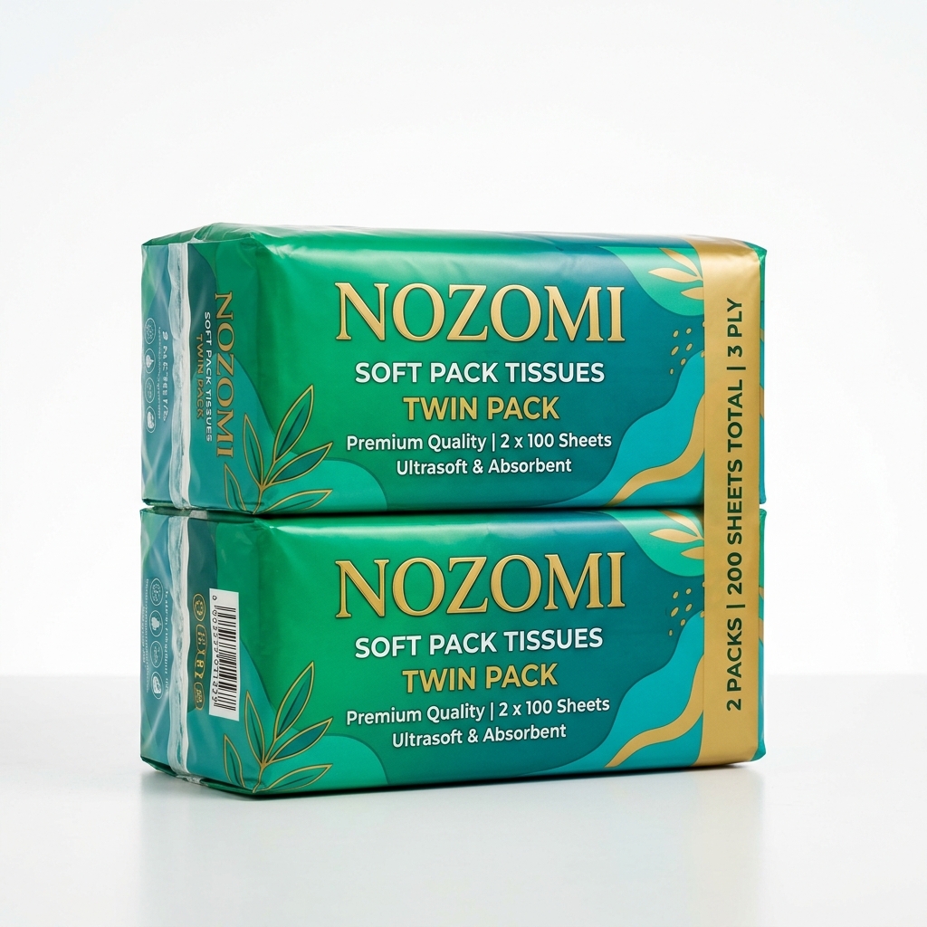 Nozomi Soft Pack Tissues (Twin Pack)